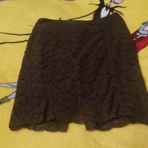 Beautiful army green lace skirt